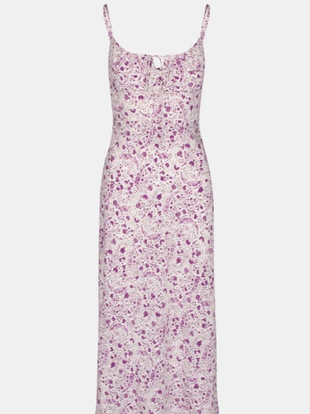 Realisation Par Alba Mystic Floral Slip Dress - White & Purple